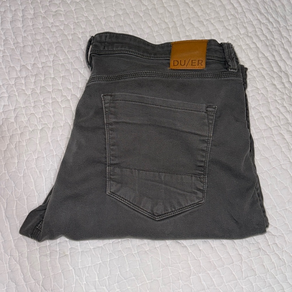 DU/ER No Sweat Pant | Size 38x34 | Worn | No Flaws | Gull Color